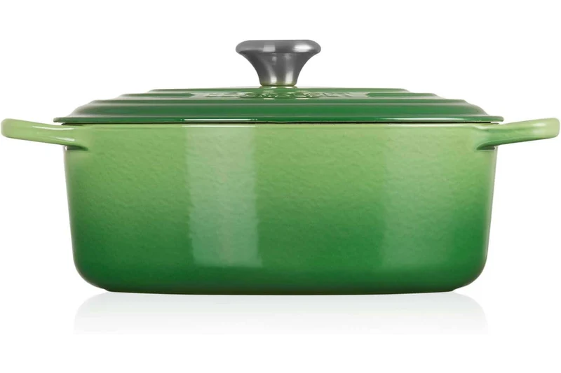 Cocotte ovale en fonte émaillée Le Creuset Signature 29cm Bambou