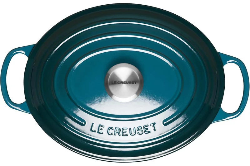 Cocotte ovale en fonte émaillée Le Creuset Signature 29cm Deep Teal