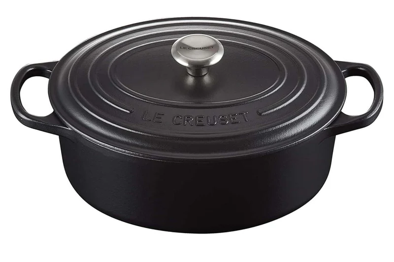 Cocotte ovale en fonte émaillée Le Creuset Signature 29cm Noir Mat