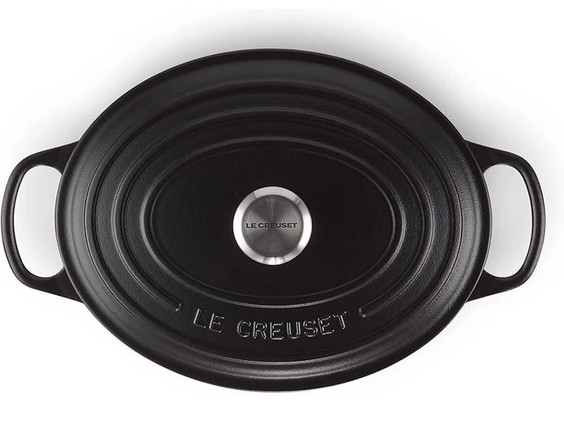 Cocotte ovale en fonte émaillée Le Creuset Signature 29cm Noir Mat