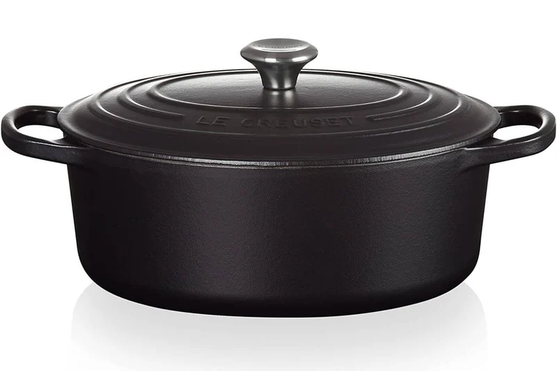 Cocotte ovale en fonte émaillée Le Creuset Signature 29cm Noir Mat