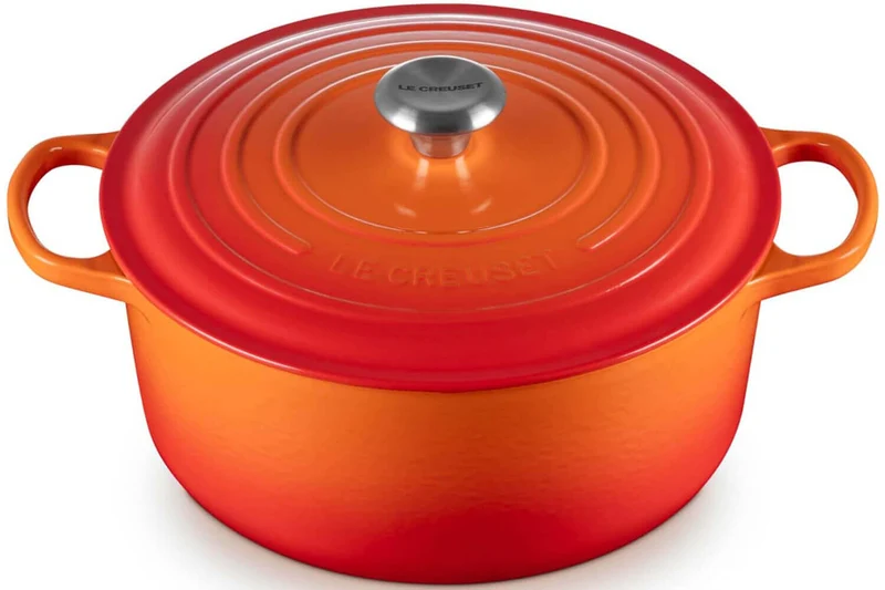 Cocotte ronde en fonte émaillée Le Creuset Signature 28cm Volcanique
