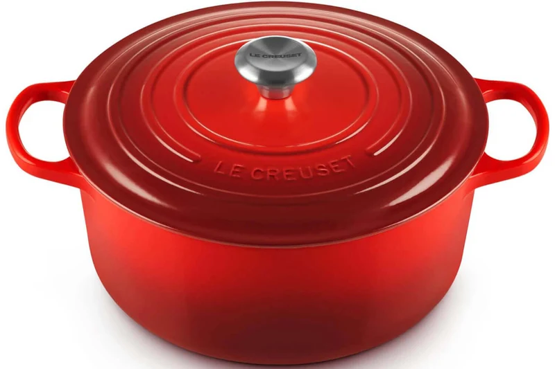 Cocotte ronde en fonte émaillée Le Creuset Signature 28cm Cerise