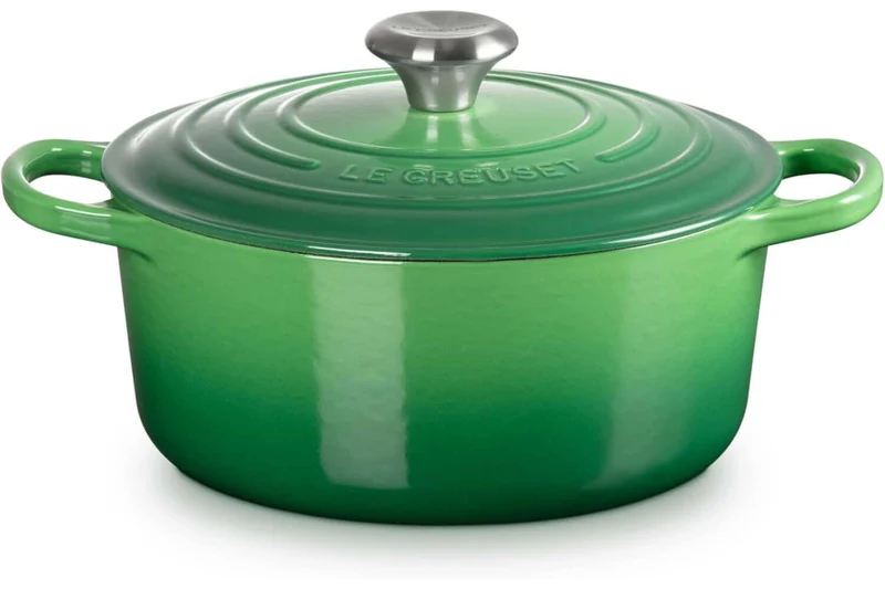 Cocotte ronde en fonte émaillée Le Creuset Signature 24cm Bambou