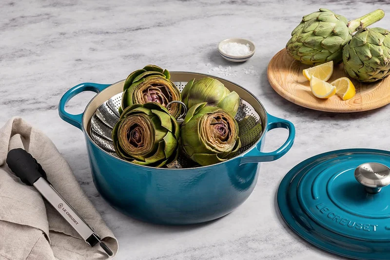 Cocotte ronde en fonte émaillée Le Creuset Signature 24cm Deap Teal