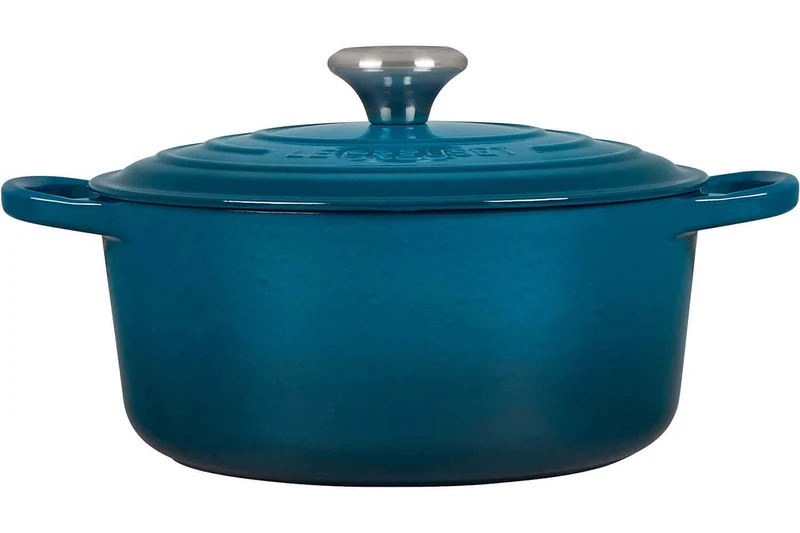 Cocotte ronde en fonte émaillée Le Creuset Signature 24cm Deap Teal
