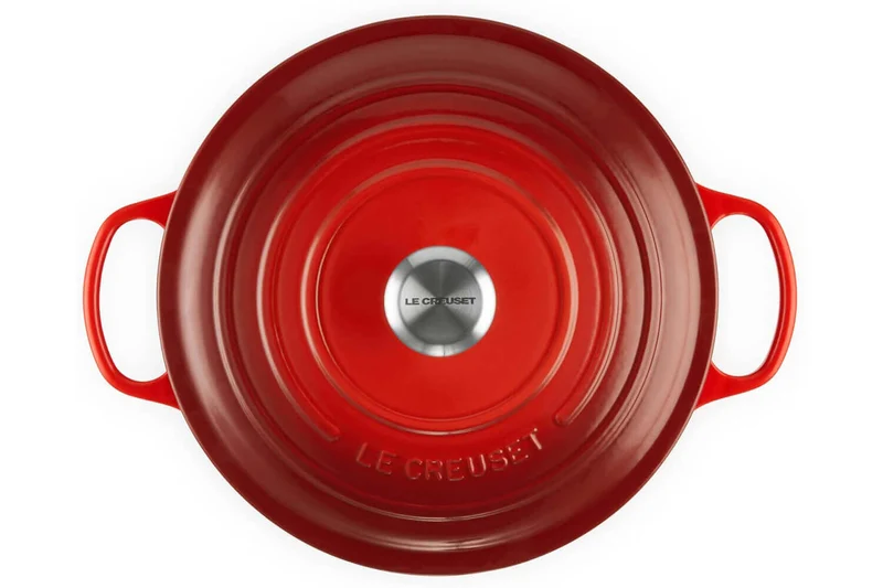 Cocotte ronde en fonte émaillée Le Creuset Signature 24cm Cerise