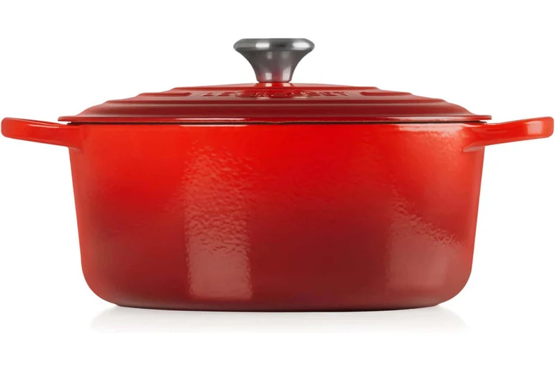 Cocotte ronde en fonte émaillée Le Creuset Signature 24cm Cerise