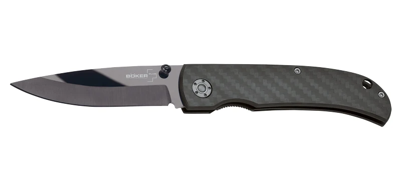Couteau Noir Complet et Fibre de carbone Boker Plus