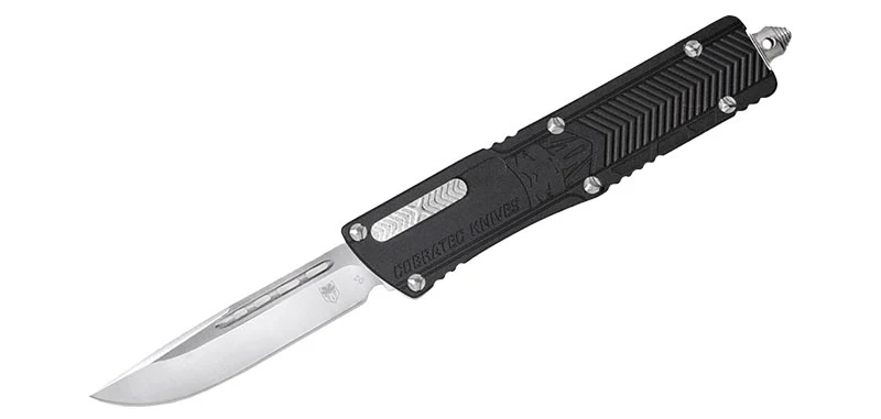 Couteau OTF Noir Large Sidewinder CobraTec