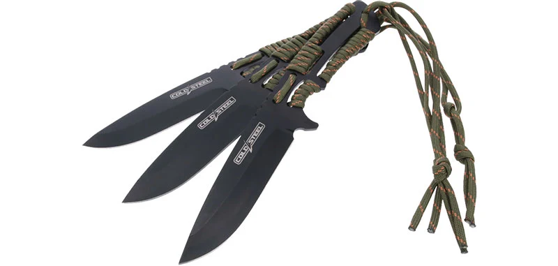 Couteau de Lancer Lot de 3 Paracorde Cold Steel