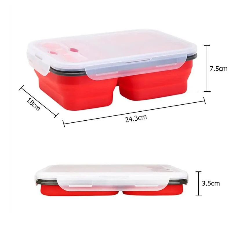 LunchBox Compactable Pliante Double Compartiment