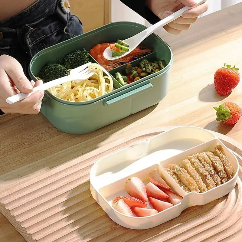 Lunchbox multi-compartiments à 2 étages