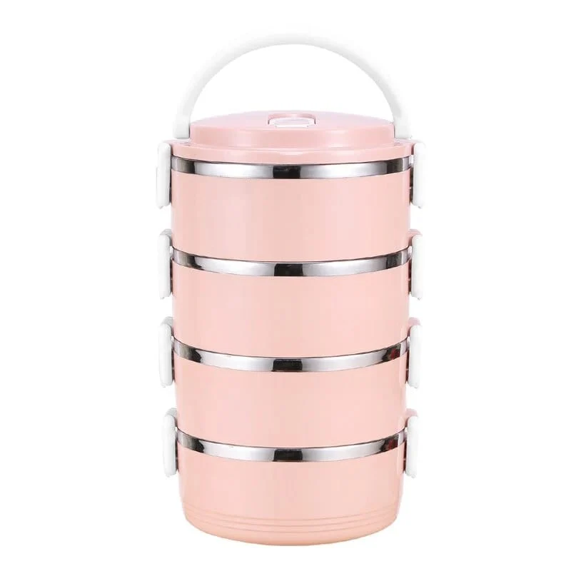 Lunchbox cylindrique multi-compartiments