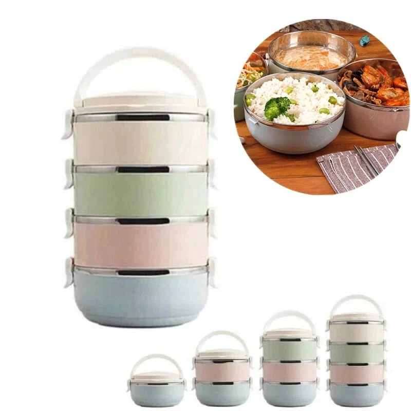 Lunchbox cylindrique multi-compartiments
