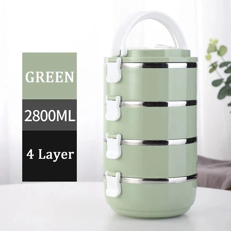 Lunchbox cylindrique multi-compartiments