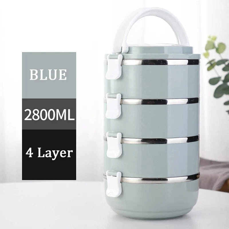 Lunchbox cylindrique multi-compartiments