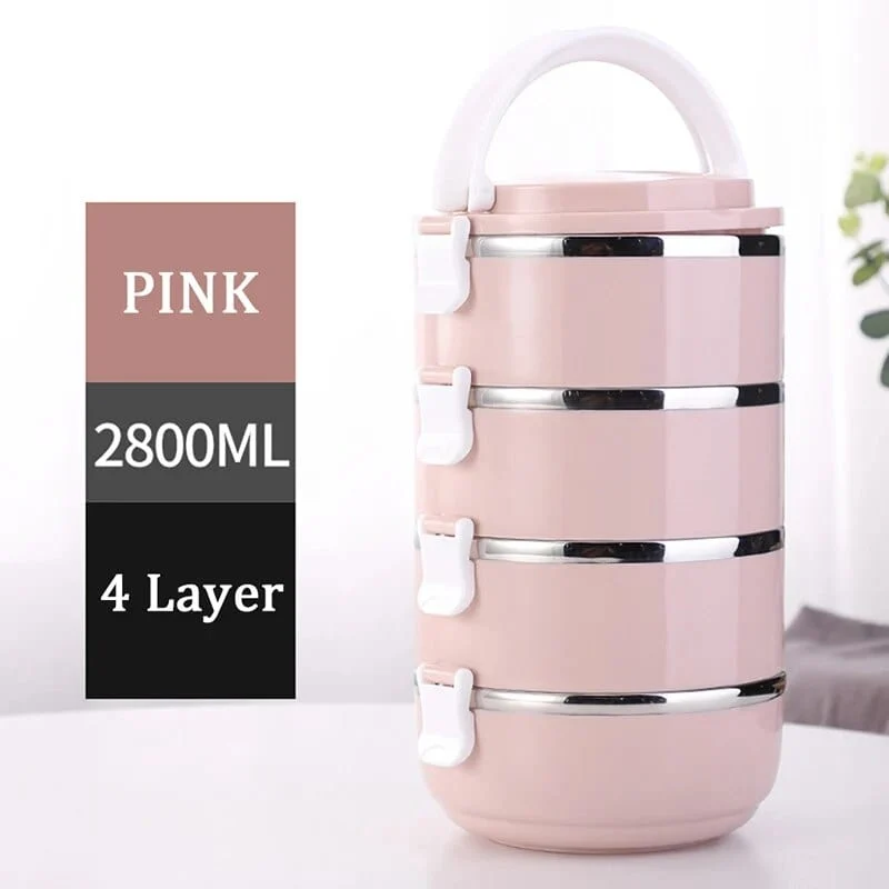 Lunchbox cylindrique multi-compartiments