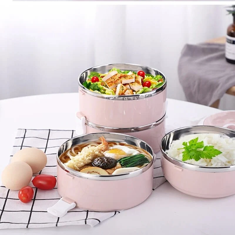 Lunchbox cylindrique multi-compartiments
