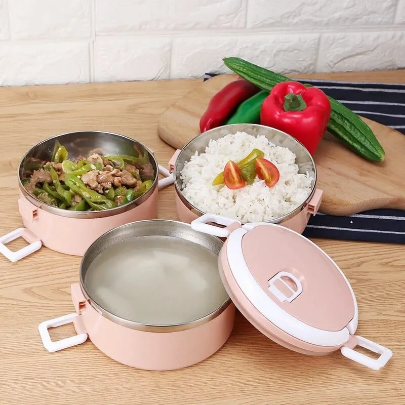 Lunchbox cylindrique multi-compartiments