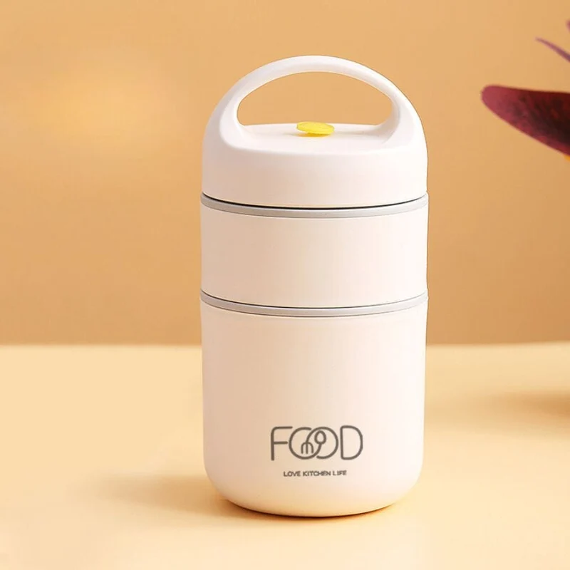 Lunchbox isotherme cylindrique à poignée