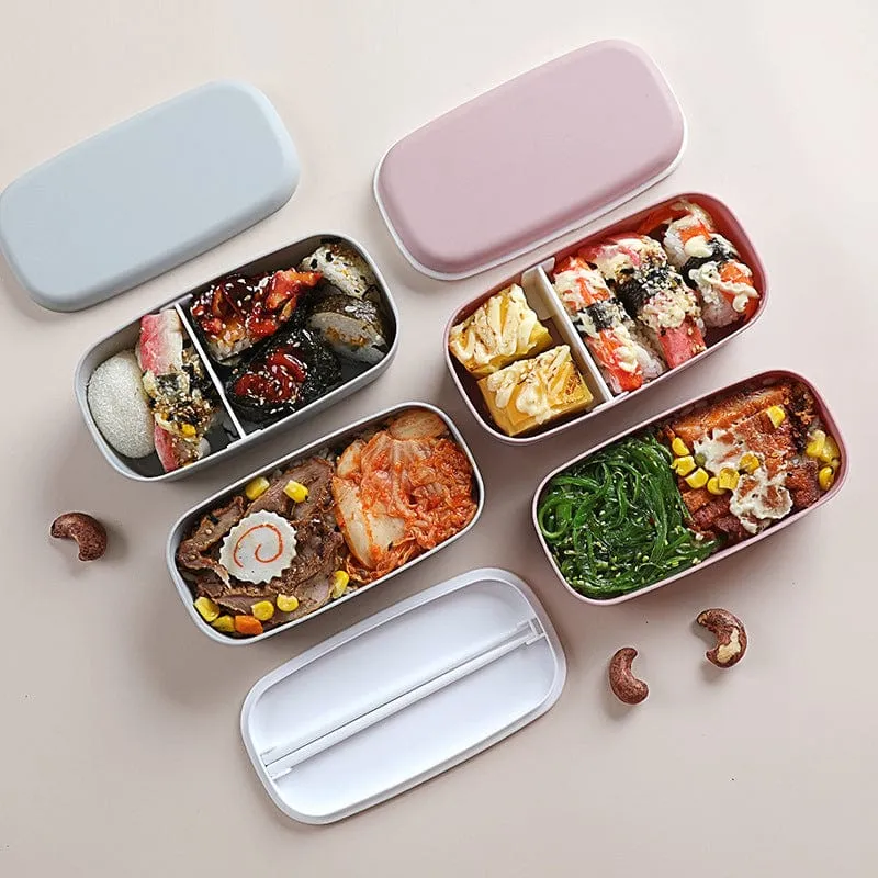 Bento hermétique à double compartiments