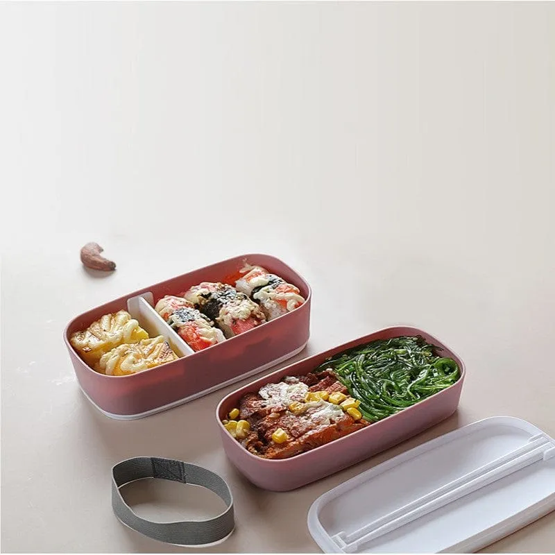 Bento hermétique à double compartiments