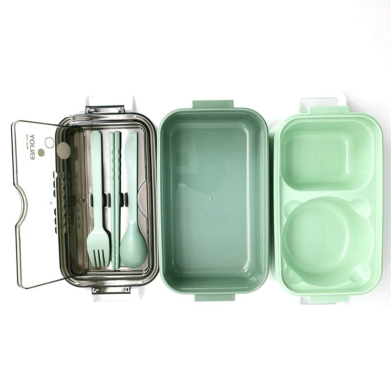 Lunchbox étanche avec couverts