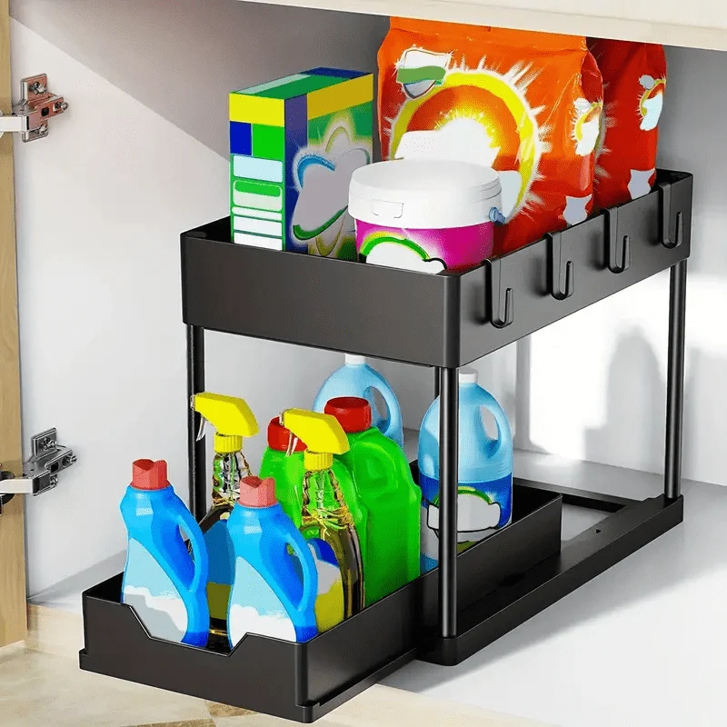 Tiroirs Coulissants de Rangement pour Cuisine et Salle de Bain