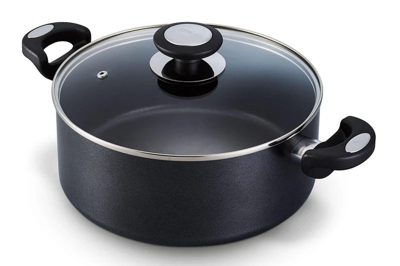 Faitout Beka Pro Induc revêtement céramique antiadhérent + couvercle en verre
