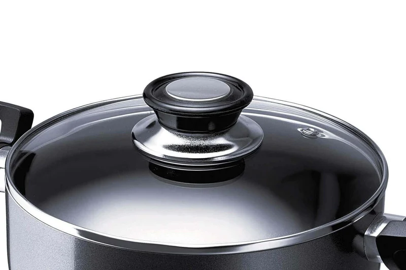 Faitout Beka Pro Induc revêtement céramique antiadhérent + couvercle en verre