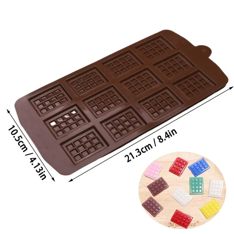 Moule à Chocolat Silicone -12 Tablettes