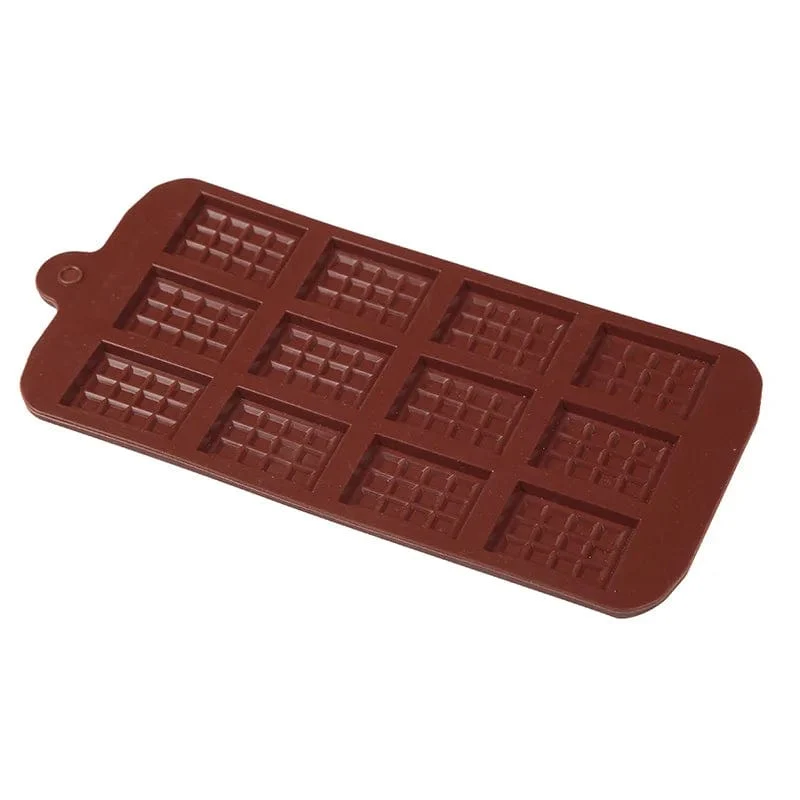 Moule à Chocolat Silicone -12 Tablettes