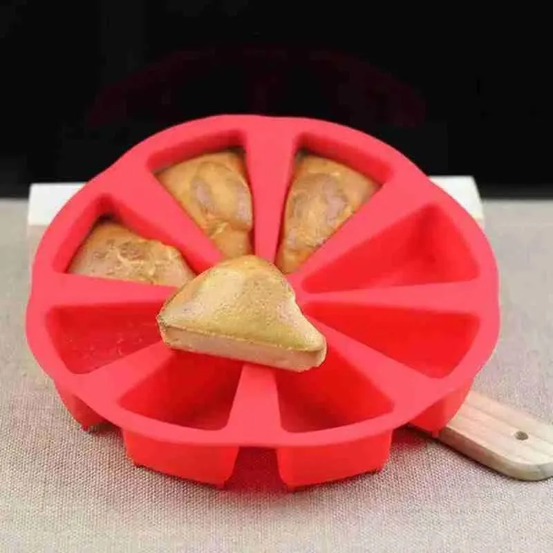 Moule à Gâteaux Silicone - 8 Parts Compartimentées