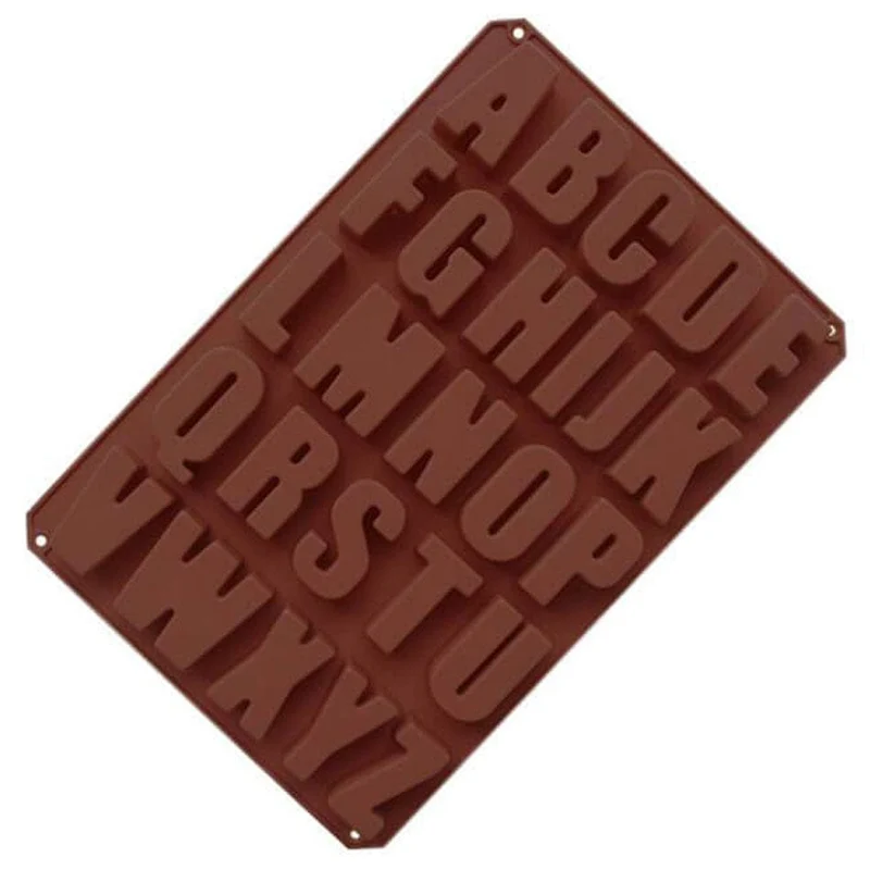 Moule à Chocolat Silicone - Lettres Alphabet 3D