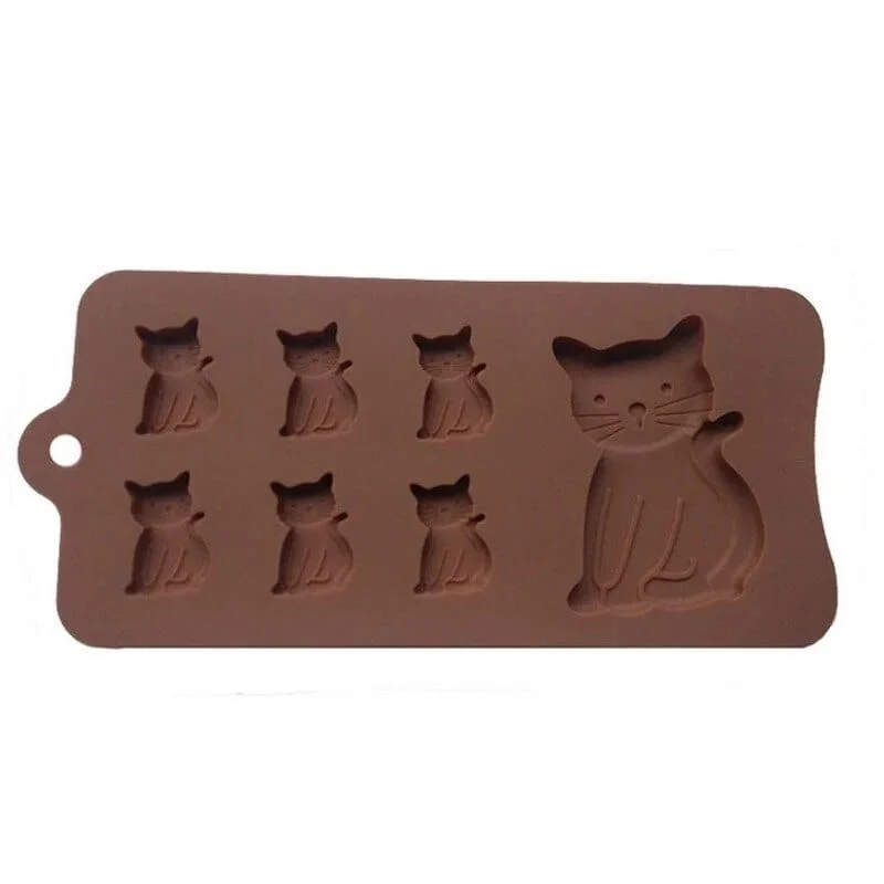 Moule à Gateau et Chocolat en forme de Chats