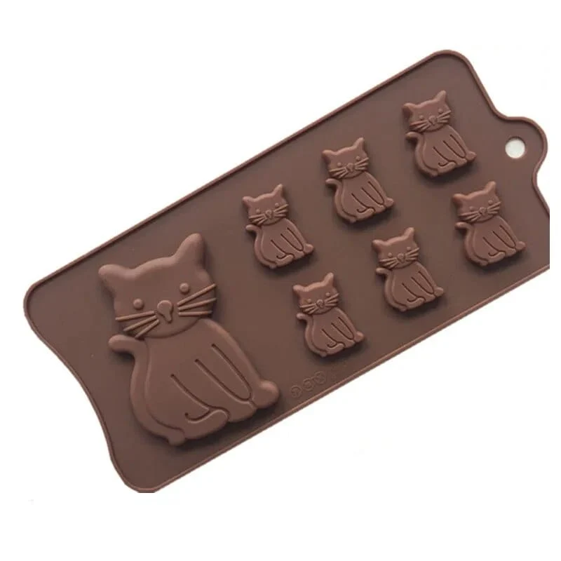 Moule à Gateau et Chocolat en forme de Chats
