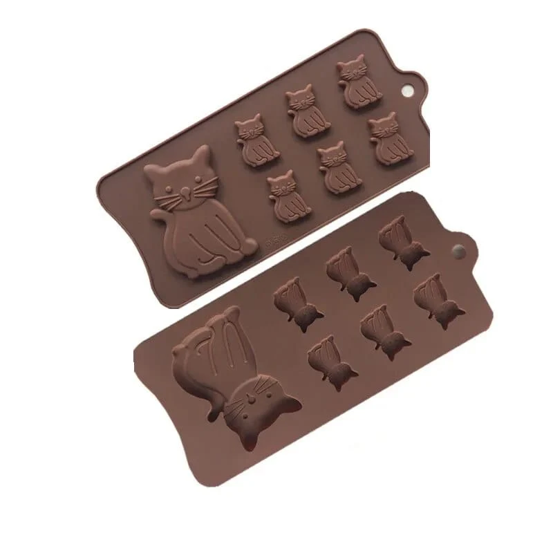 Moule à Gateau et Chocolat en forme de Chats