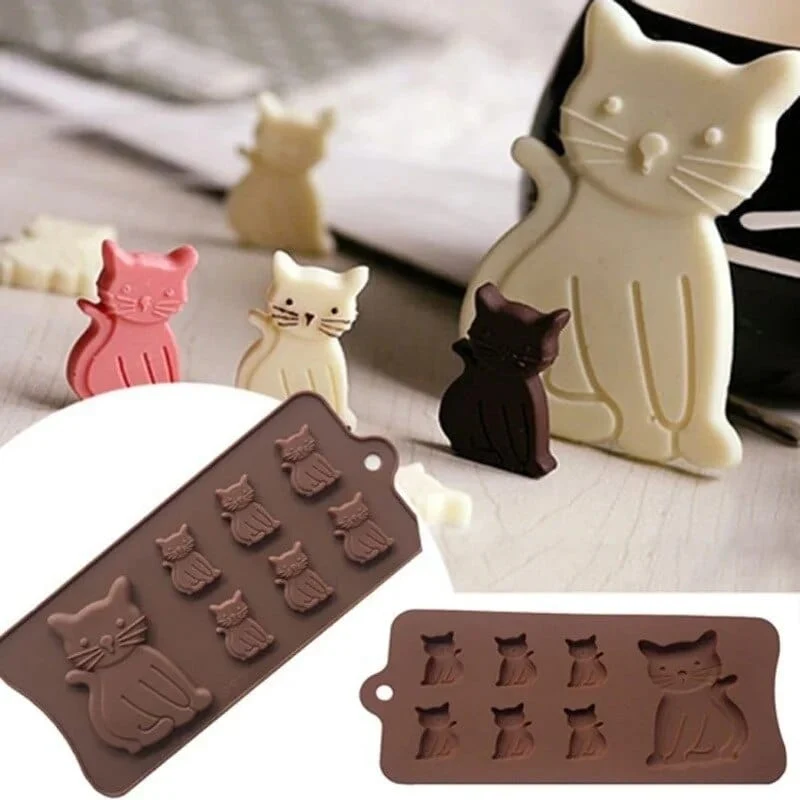 Moule à Gateau et Chocolat en forme de Chats