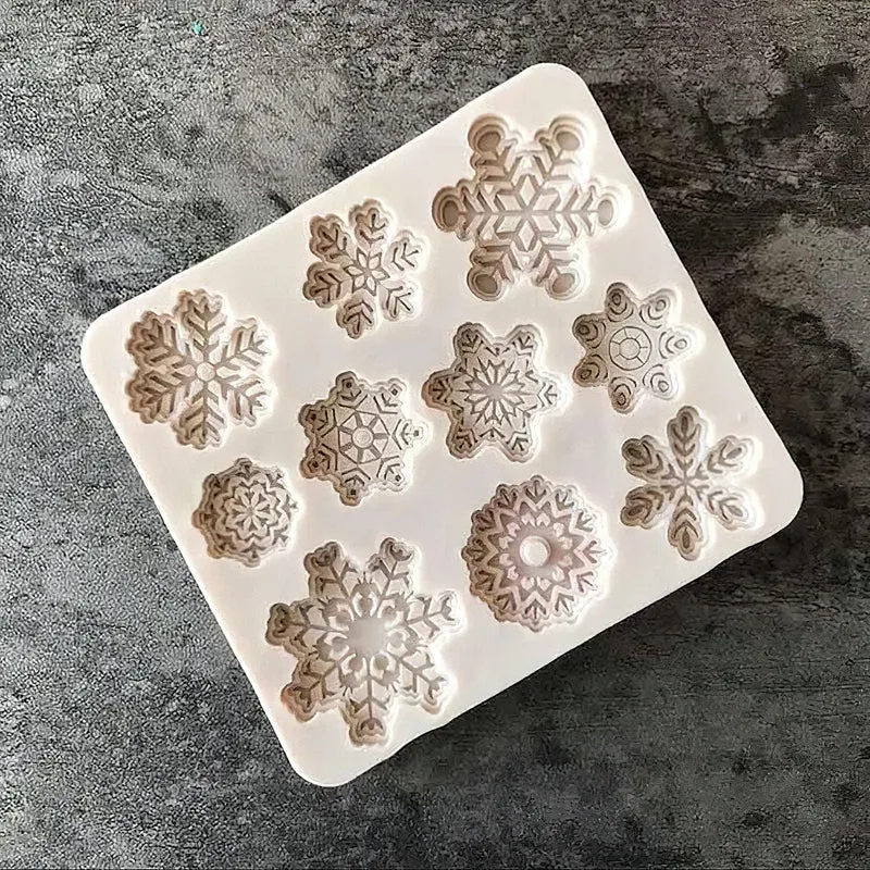 Moule à Gateau en Silicone Flocons de Neige