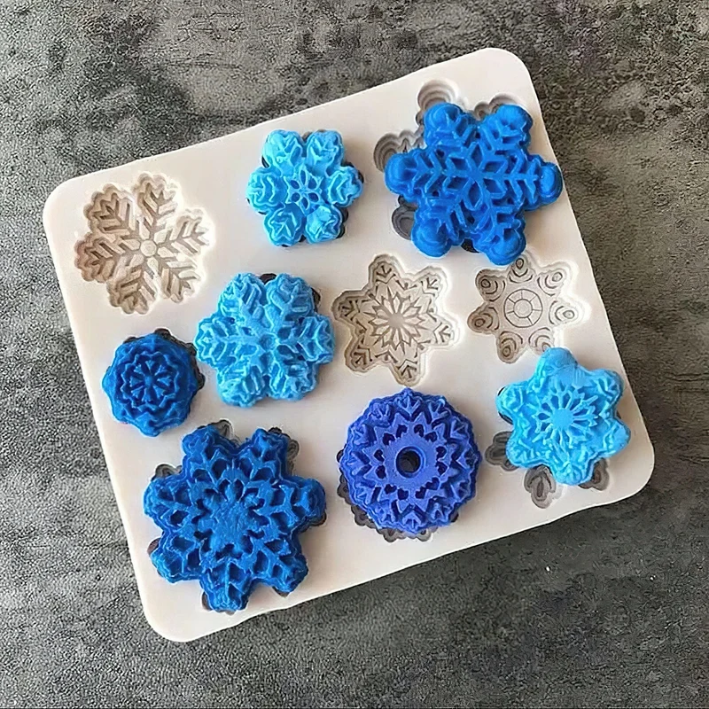 Moule à Gateau en Silicone Flocons de Neige