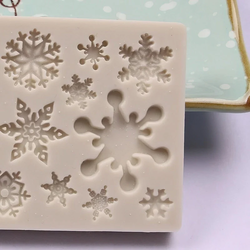 Moule à Gateau en Silicone Flocons de Neige