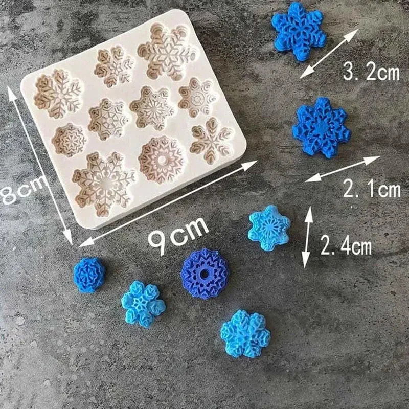 Moule à Gateau en Silicone Flocons de Neige
