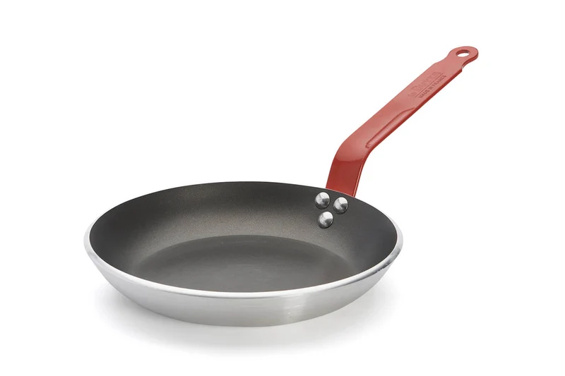 Poêle antiadhésive De Buyer Choc Classic HACCP rouge en aluminium