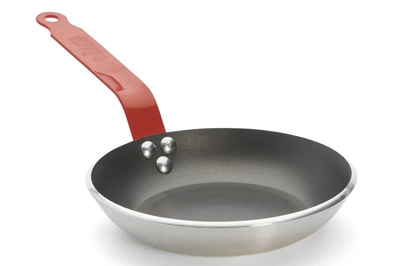 Poêle antiadhésive De Buyer Choc Classic HACCP rouge en aluminium
