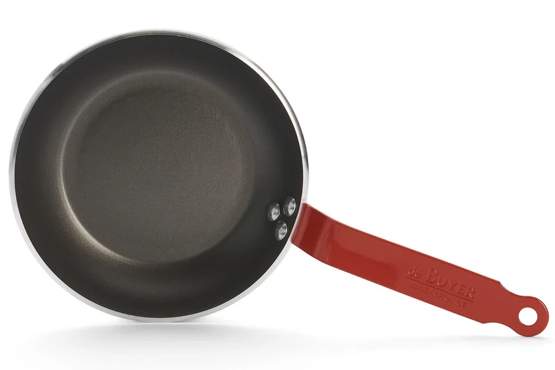 Poêle antiadhésive De Buyer Choc Classic HACCP rouge en aluminium