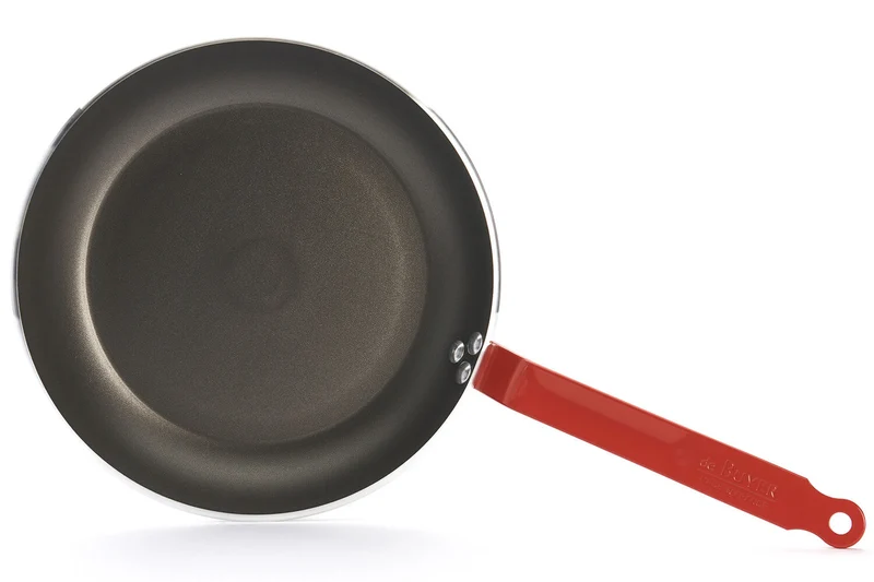 Poêle antiadhésive De Buyer Choc Classic HACCP rouge en aluminium