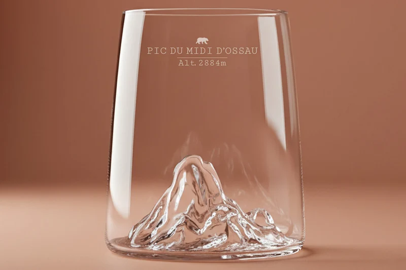 Set de 4 shooters Alaskan Maker Topographic en verre cristallin