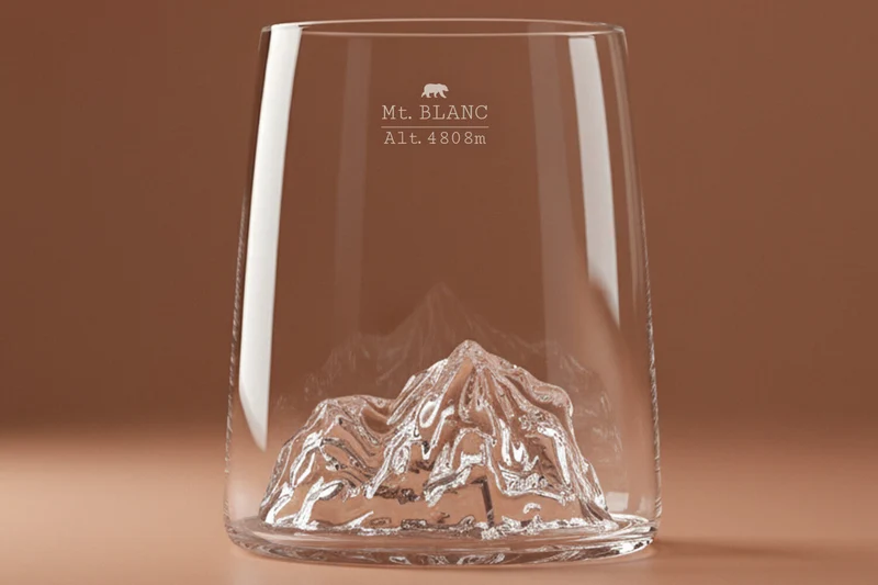 Set de 4 shooters Alaskan Maker Topographic en verre cristallin
