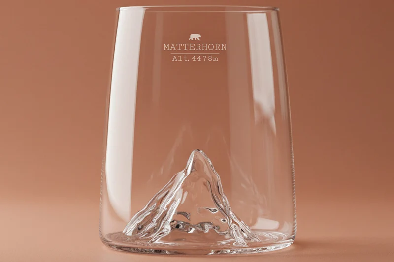 Set de 4 shooters Alaskan Maker Topographic en verre cristallin